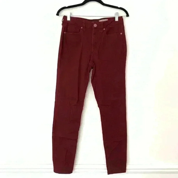 Aeropostale Maroon High Waisted Jegging Women's Size 4 - Picture 4 of 9